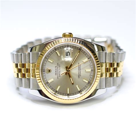 rolex datejust gold 36mm|rolex datejust 36 oystersteel.